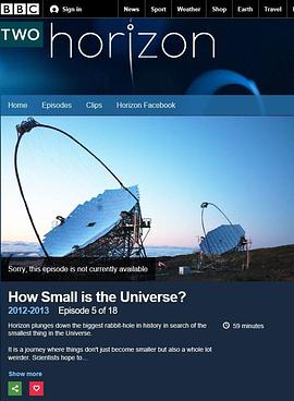 BBC 地平线: 宇宙何其小高清在线观看